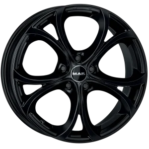 Mak Wheels – LARIO – Black – 17″x7.5″ 39mm – All weather Wheels – F7570LAGB39LGX